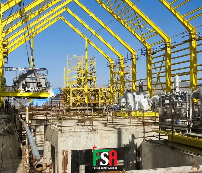 ساخت پالایشگاه نفت و گاز ، شرکت فولاد صنعت اطلس